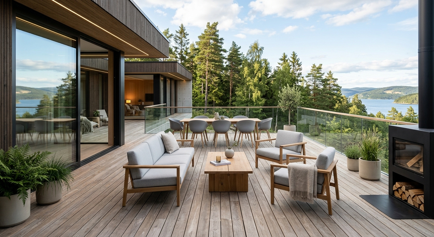 Træterrasse - Billede 2 af tømrerarbejde udført af Edemann Tømrer & Montage